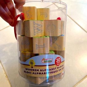 Wooden alphabet blocks 30pc
